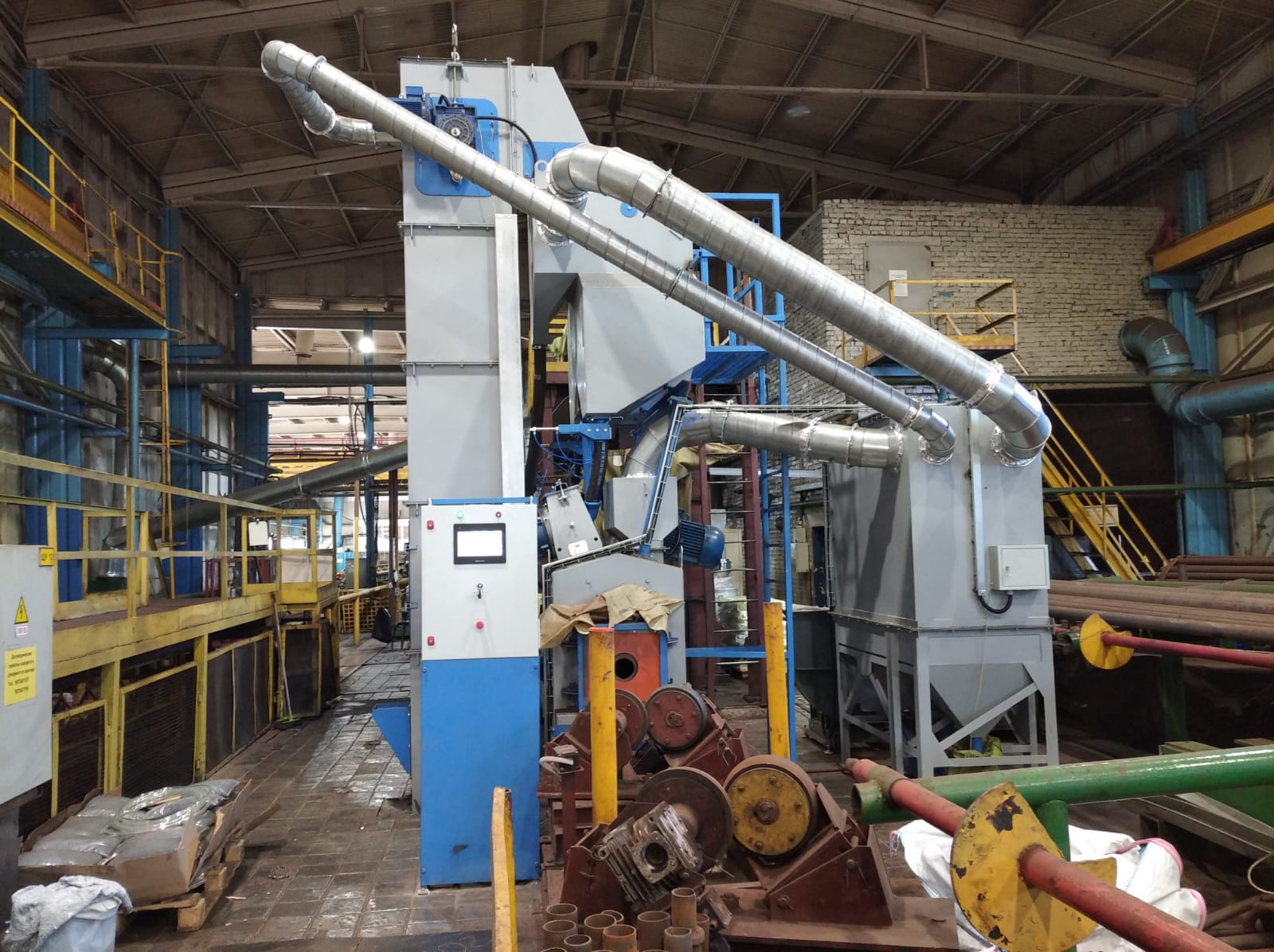 Монтаж трубного дробемета за 10 рабочих дней