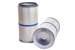 Filters for shot blasters and blast chambers