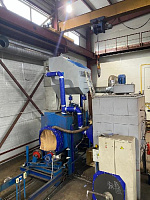 Separation system (separator) of shot blasting and shot blasting chambers 