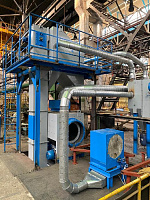 Pipe cleaning machine, pipe shot blaster